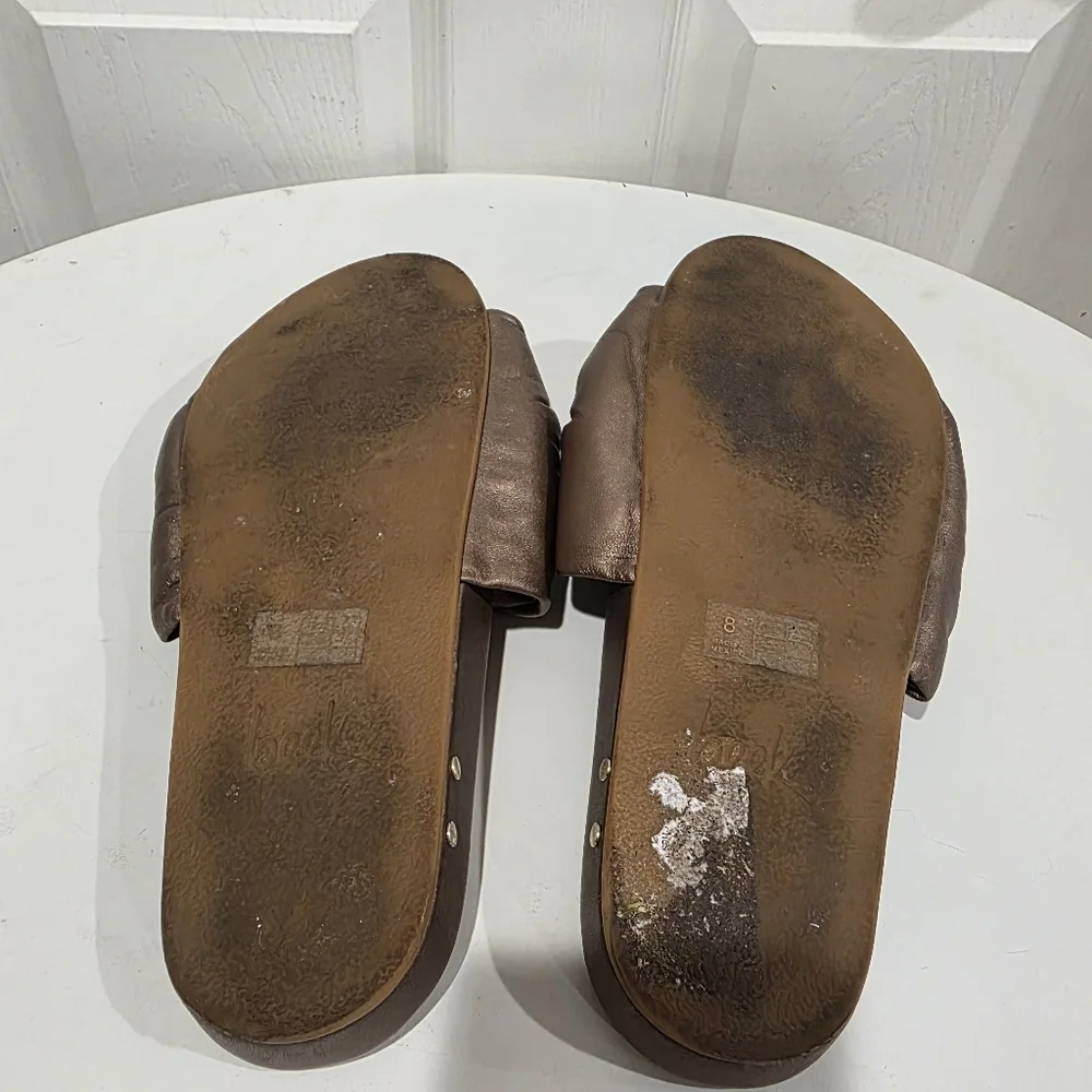 Beek Tesia Knot Bronze Leather Sandals - Picture 6 of 6